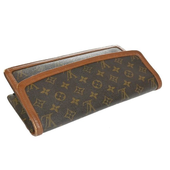 LOUIS VUITTON Pochette Dam GM Clutch Hand Bag Monogram Leather - Picture 2 of 16
